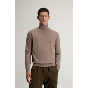 Woolrich heren Coltrui van zuivere lamswol Bruin Grootte 3XL