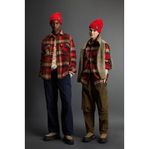 Woolrich unisex Geruit overhemdjack van zuiver kasjmier by Todd Snyder Multicolor Grootte S