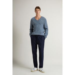 Woolrich heren Broek Milton van wolmix-flanel Blauw Grootte 3XL