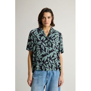 Woolrich Dames Overhemd met bowlingkraag Multicolor Grootte M