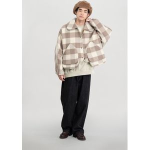 Woolrich unisex Hunting-jack van wol- en nylonmix Beige Grootte L