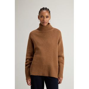 Woolrich dames Coltrui van zuivere wol Bruin Grootte L