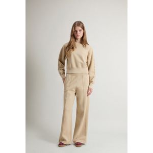 Woolrich Achteraf geverfde broek voor meisjes van sweatstof van puur katoen Beige Grootte 10
