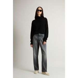 Woolrich dames Broek van puur katoenen denim Grey Grootte 30