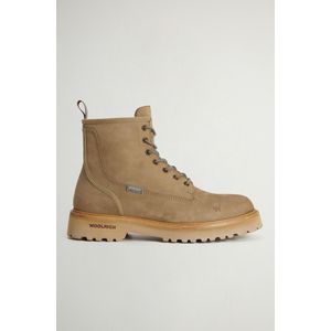 Woolrich heren Main Logger-veterboots van suède Zwart Grootte 40