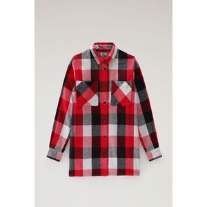 Woolrich Dames Boyfriend flanel geruit overhemd Rood Grootte XS