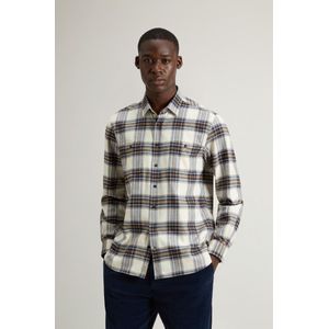 Woolrich heren Overhemd van zuiver katoenen flanel met geruit patroon Multicolor Grootte L