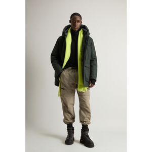 Woolrich Heren Arctic Parka van gerecyclede Italiaanse wolmix Groen Grootte L