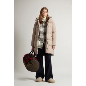 Woolrich dames Lang donsjack Kelly Grey Grootte L