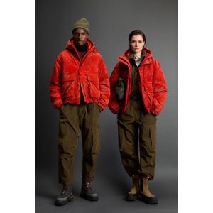 Woolrich unisex Jack van Olmetex Ripstop nylon met camouflagepatroon by Todd Snyder Oranje Grootte L