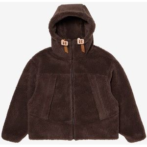 Woolrich unisex Parka van gerecyclede sweatstof-wolmix Bruin Grootte L