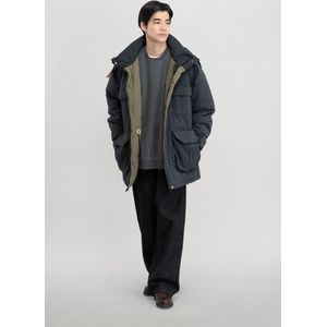 Woolrich unisex Parka van tafzijde van nylonmix Zwart Grootte L