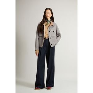 Woolrich dames Jas van wolmix Grey Grootte L