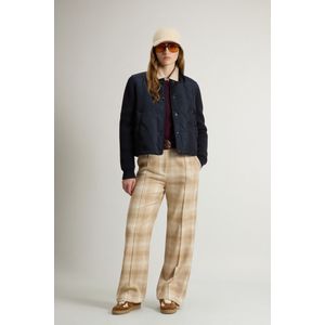 Woolrich dames Hybride bomber van nylon Blauw Grootte L