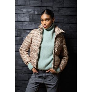 Woolrich dames Donsjack van dubbellaagse stof Multicolor Grootte L