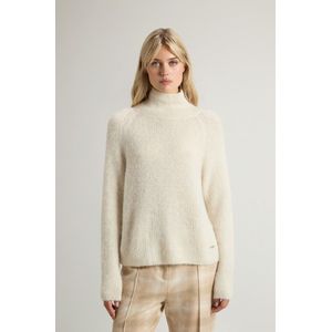Woolrich dames Coltrui van alpaca- en wolmix Wit Grootte S