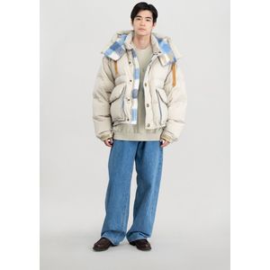Woolrich unisex Parka van tafzijde van nylon Beige Grootte L