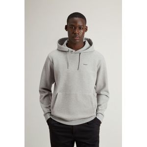 Woolrich heren Hoodie van katoenen interlockmix Grey Grootte 3XL