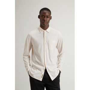 Woolrich heren Overhemd van zuiver katoenen jersey Wit Grootte 3XL