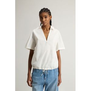 Woolrich Dames Blouse van popeline van puur katoen Wit Grootte M