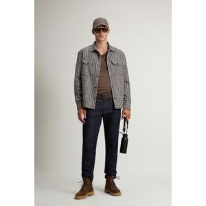 Woolrich heren Oxbow Plaid Flanel Overshirt in een wolmix Multicolor Grootte L