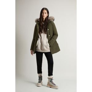 Woolrich dames Arctic Parka van Urban Touch met afneembaar bont Groen Grootte L