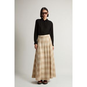 Woolrich - Plooirok - Beige - Italiaanse Wolmix