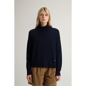 Woolrich dames Coltrui van een mix van scheerwol en kasjmier Blauw Grootte L