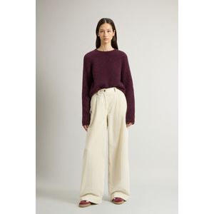 Woolrich dames Wide leg broek van corduroy Wit Grootte 28