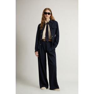 Woolrich dames Overhemdjack van wolmix Blauw Grootte L