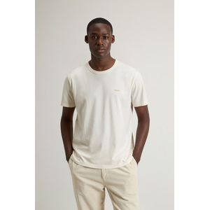 Woolrich heren T-shirt van puur katoen Wit Grootte 3XL