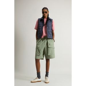 Woolrich dames Gewatteerde Heritage-bodywarmer van microvezel Blauw Grootte L