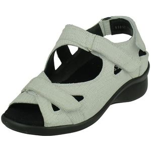 Durea - 7376 Sandalen - Zwart - Leer - Met Klittenbandsluitingen
