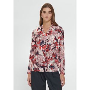 Blouse gestileerde motieven Van mayfair by Peter Hahn blauw