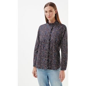 Blouse lange mouwen Van Peter Hahn blauw