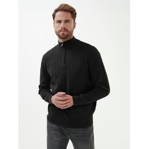 Gebreide schipperstrui Van Louis Sayn zwart