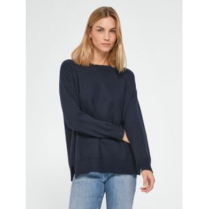 Trui 100% kasjmier Van Peter Hahn Cashmere blauw