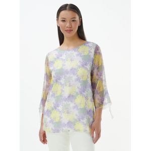 Overhemd ronde hals Van Anna Aura wit