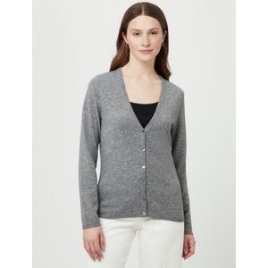 Vest scheerwol en kasjmier Van include grijs
