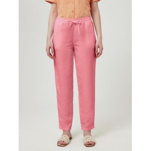 Enkellange broek Van Peter Hahn oranje