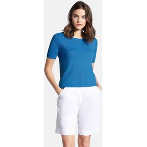 Trui model Rieke 100% kasjmier Van Peter Hahn Cashmere blauw