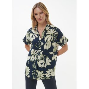 Blouse V-opening Van Betty Barclay blauw