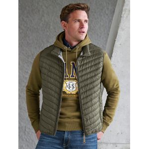 Waterafstotende bodywarmer opstaande kraag Van Louis Sayn groen