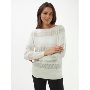 Trui ronde hals Van Anna Aura wit