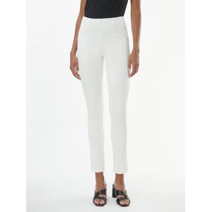 Enkellange jersey broek pasvorm Sylvia Van Peter Hahn wit