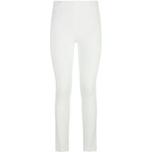 Enkellange jersey broek pasvorm Sylvia Van Peter Hahn wit