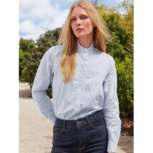 Blouse lange mouwen Van Peter Hahn blauw