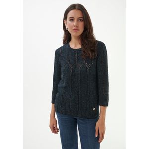 Trui een ronde hals Van Anna Aura blauw