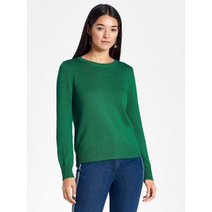 Trui 100% katoen ronde hals Van Peter Hahn groen