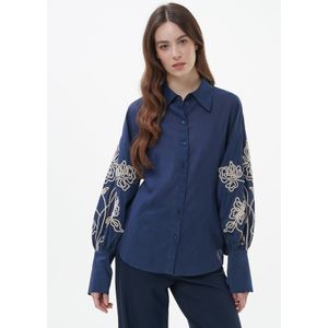 Blouse Van TALBOT RUNHOF X PETER HAHN blauw